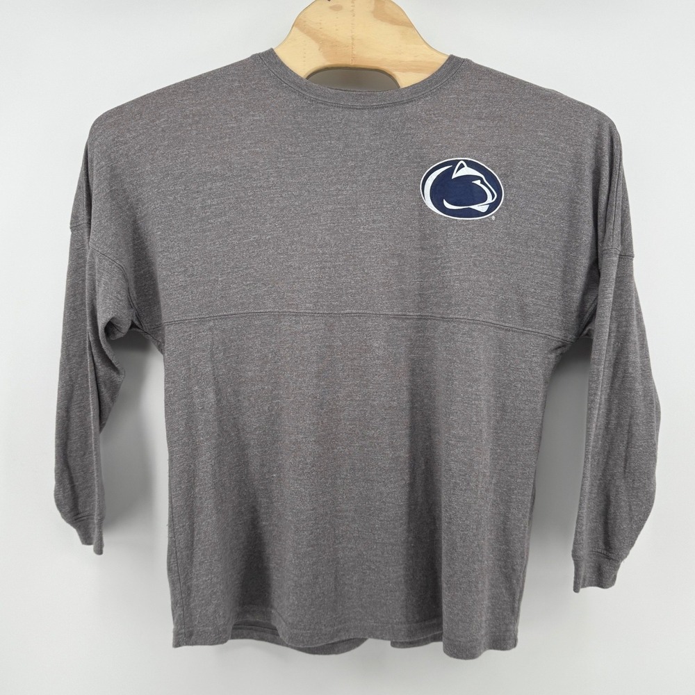chicka-d Spirit Jersey Penn State Small Grey Long Sleeve Nittany Lions Graphic - Picture 3 of 6